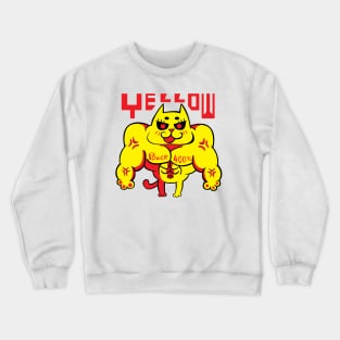 TABCxon #053 Metal Cat Yellow Crewneck Sweatshirt
